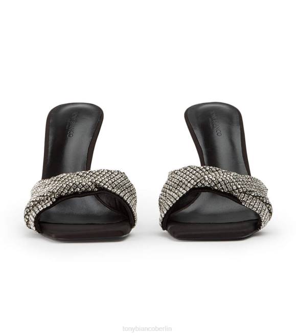 Stöckelschuhe| de Tony Bianco Frauen Fransenabsätze Kristall/Schwarz 4624158
